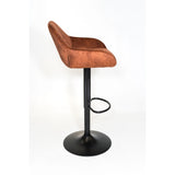 Tabouret de bar SOMAN velours Fox 51x51xH107cm