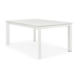 Table REPAS Extérieur KONNOR Blanc 110x160xH76 cm