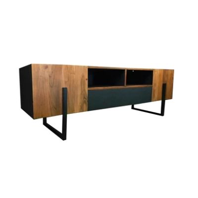 Meuble TV MOLENA 2 portes 1 tiroir 160x40xH50cm