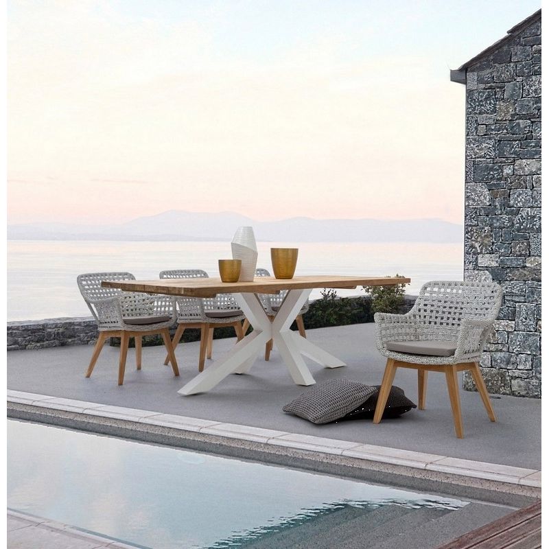 Table REPAS RAMSEY Blanc 240x100xH76 cm