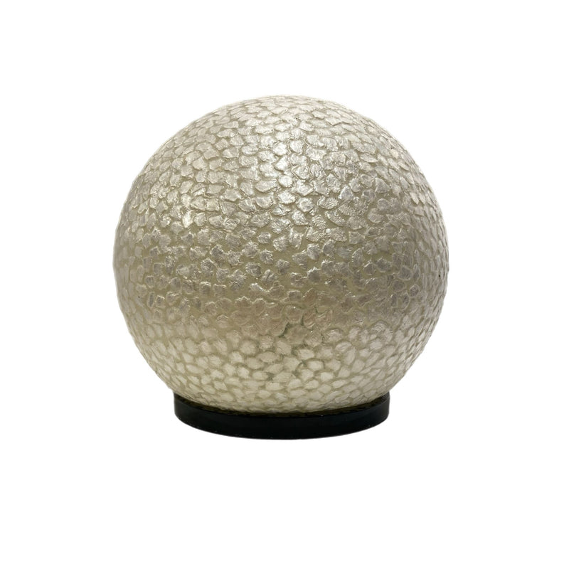 Lampe BOULE Nacre Blanche D30cm