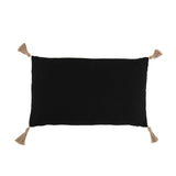 Coussin Tissu RECTANGLE Noir 30x50x11cm