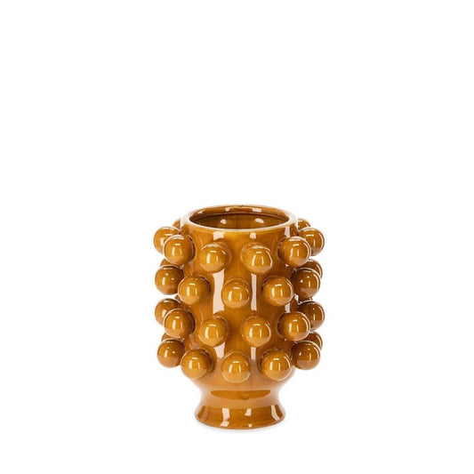Céramique de Décoration GRAPPA Moutarde Foncé ATHEZZA Ø18,7xH24 cm