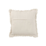 Coussin BORDS EFFIL Coton Blanc 45x45 cm