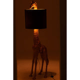 Lampe GIRAFE Résine Or 53x33.5xH179 cm