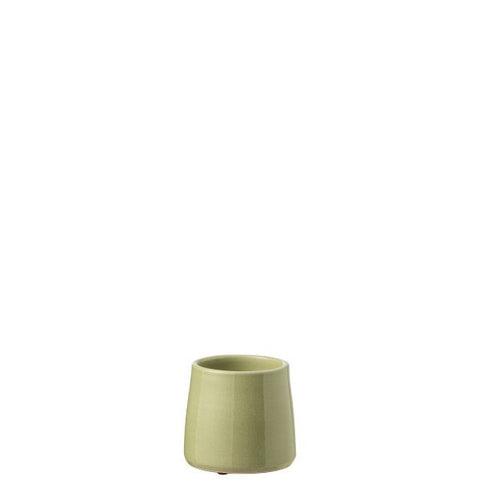 Cachepot Rond Céramique Vert XS Ø13.5xH13 cm