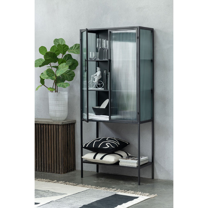 Vase Rond TAILLE Verre Blanc Ø24xH36 cm