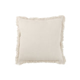 Coussin BORDS EFFIL Coton Blanc 45x45 cm