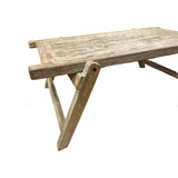 Table Basse PLIANTE Blanchie 120x60xH42cm