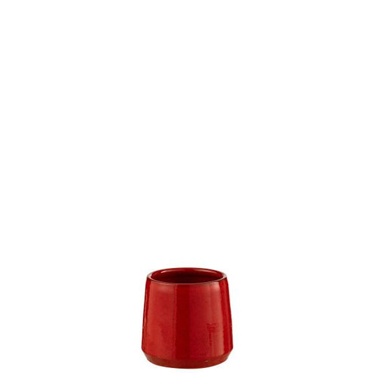 Cachepot Rond Céramique Rouge xs Ø14xH13 cm