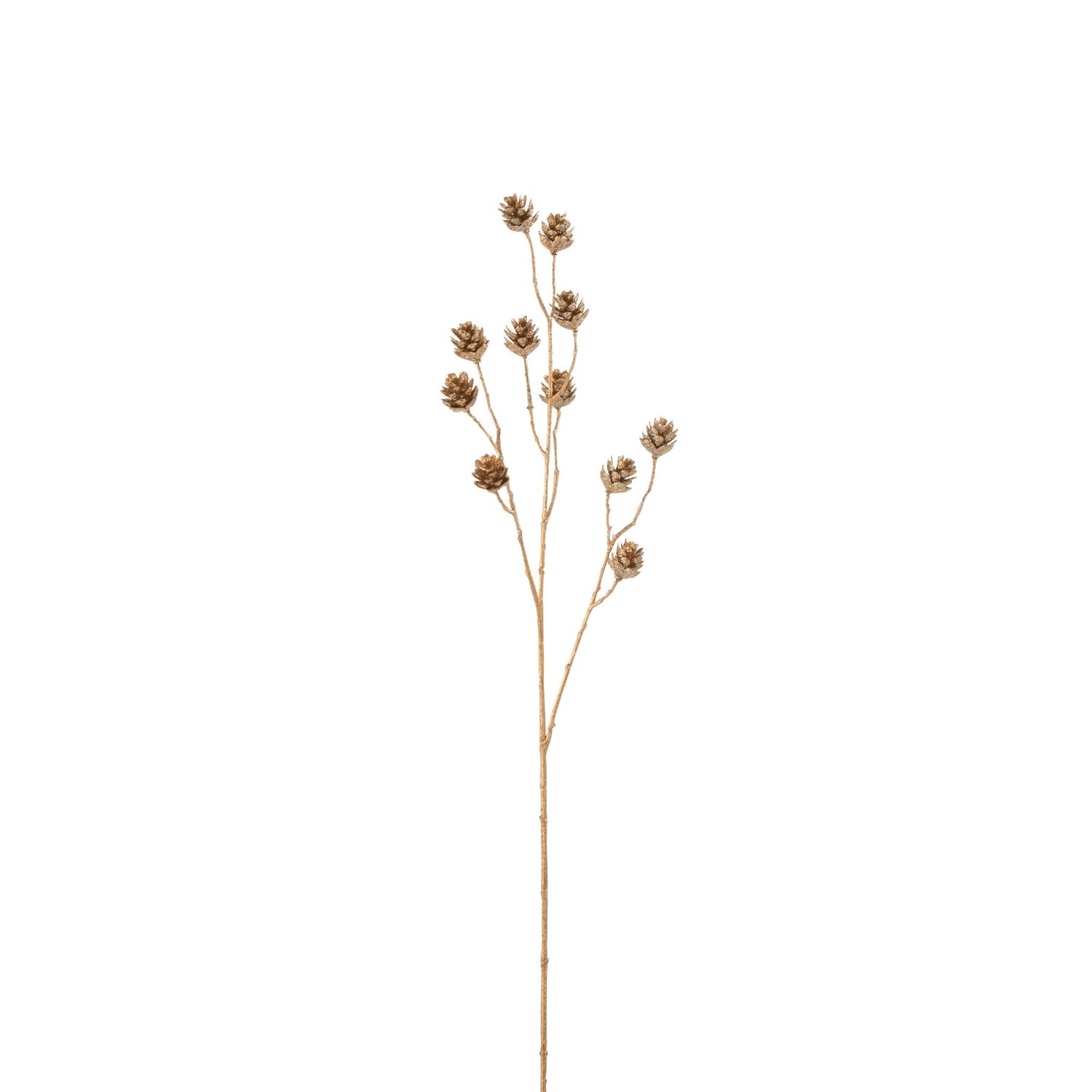 Branche PDP Paillettes Plastique Or 12x5xH84.5 cm