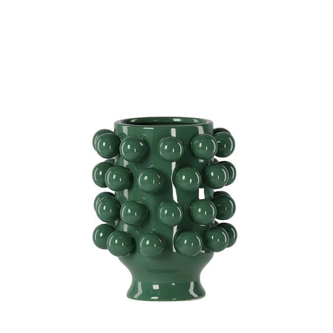 Céramique de Décoration GRAPPA Verte ATHEZZA Ø18.7xH24 cm