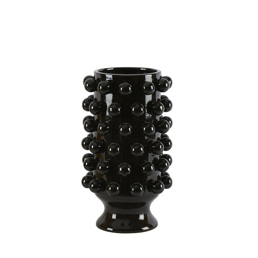 Céramique de Décoration GRAPPA Noire ATHEZZA D24.5H40cm