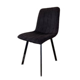 Chaise THER Tissu Noire 45x50xH87cm