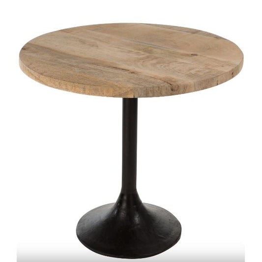 Table BAR ROND Bois/Métal 65x65xH60 cm