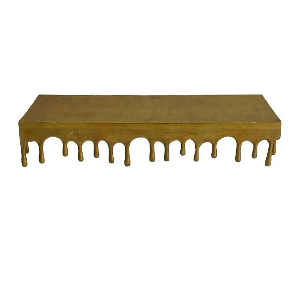 Étagère Rectangulaire Drops Doré 89x27xH17 cm