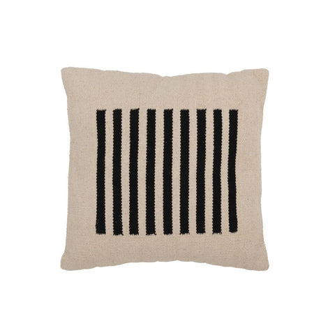 Coussin Ligne COT Blanc/Noir 50x50x15 cm