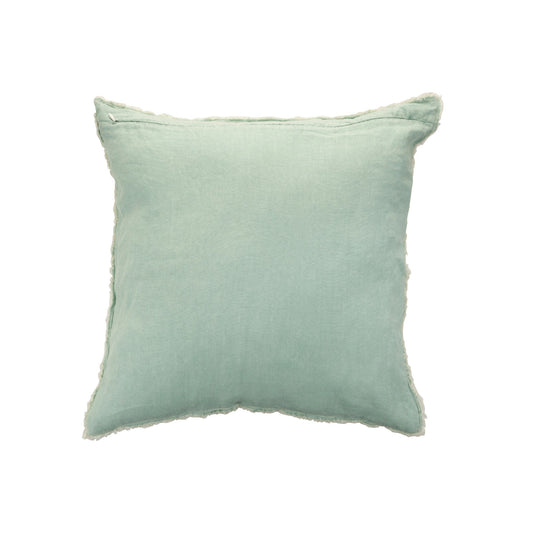 Coussin DELAVE LIN Menthe 45x45 cm