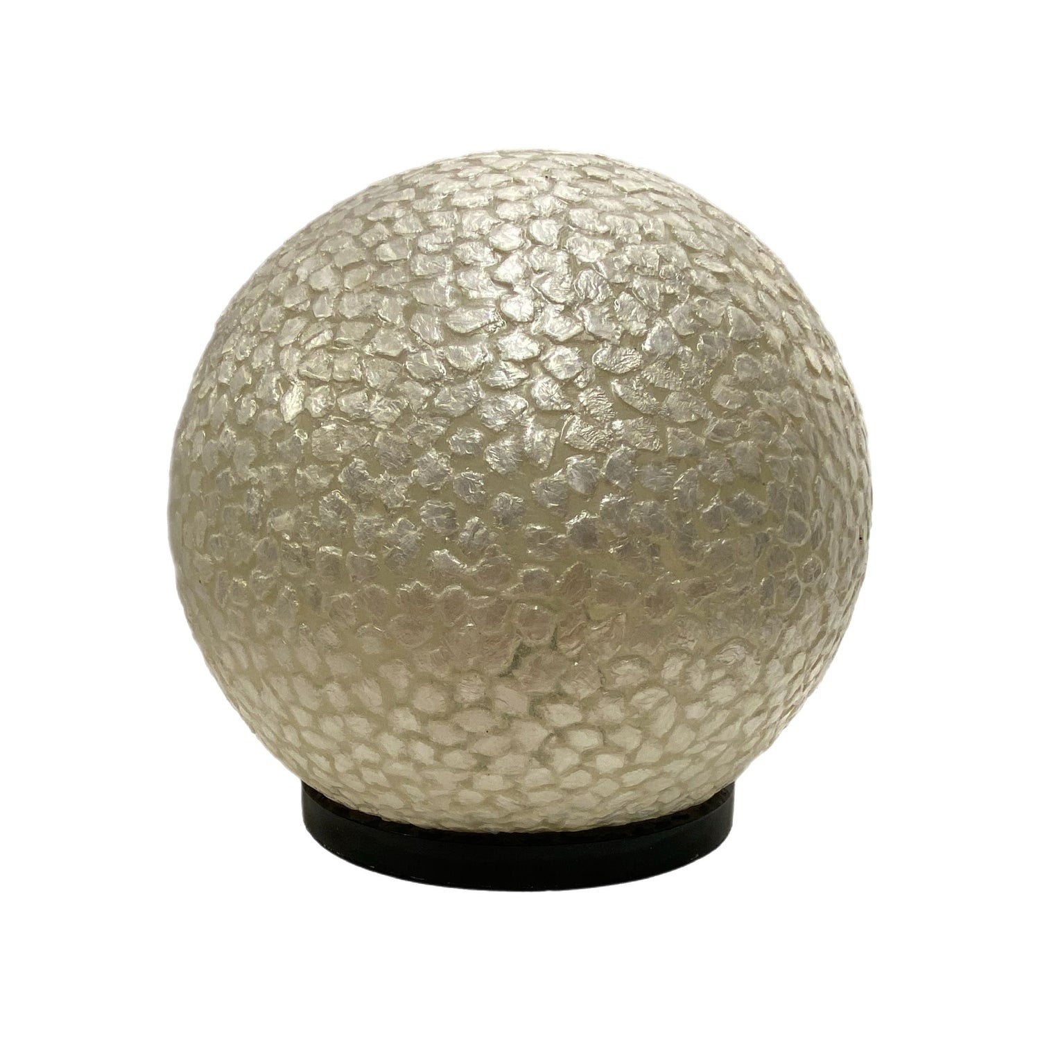 Lampe BOULE Nacre Blanche D40cm