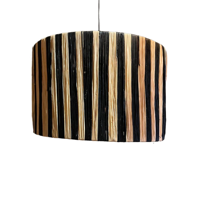 Suspension RAFIA BIicolore Ø40xH25cm