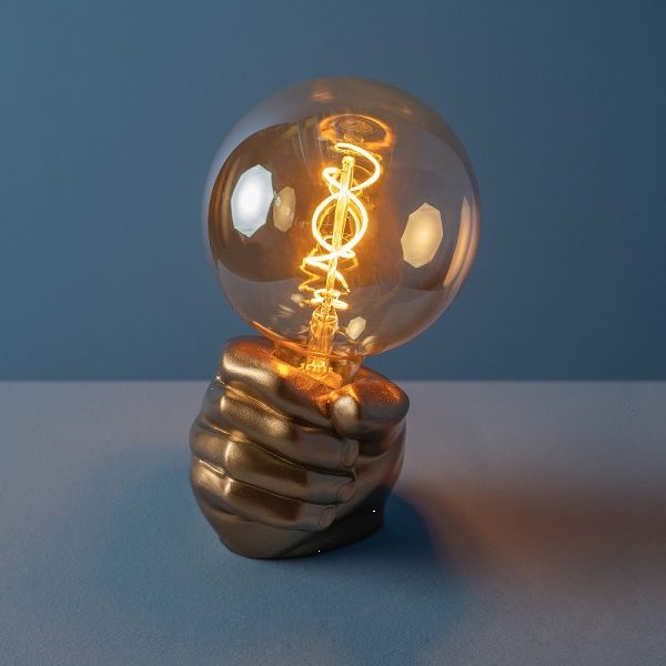 LED spiral filament, amber E27