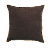 Coussin Lin Charbon 45x45cm