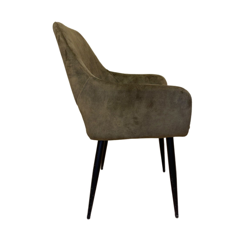 Fauteuil ROMA Velours Mousse 55x50xH86cm