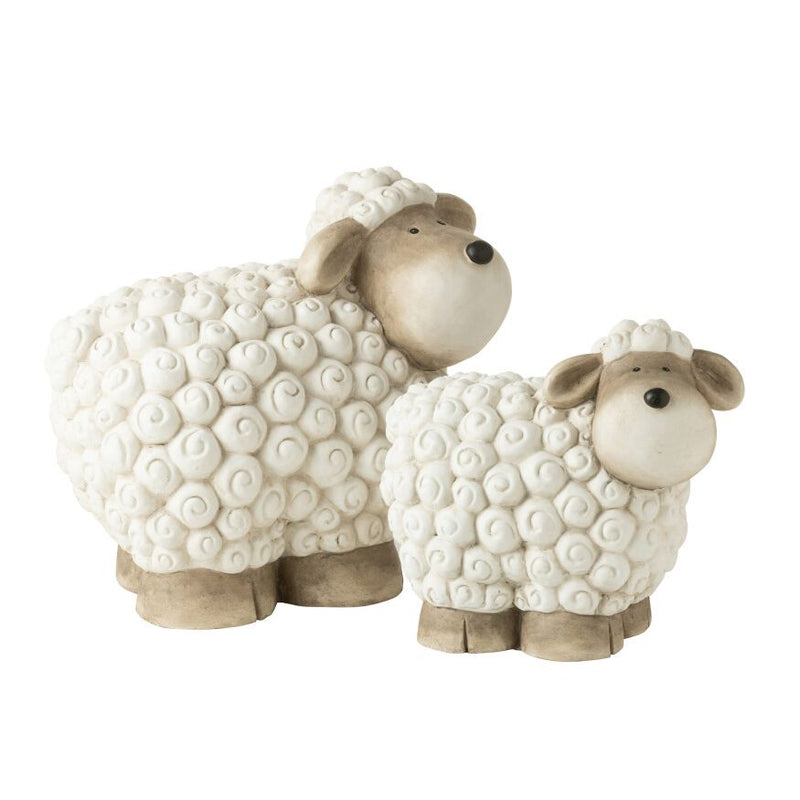 Mouton MAGNESIUM Blanc/Gris 40.5x25.5xH35.5 cm