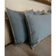 Coussin Lin Bleu Stone 45x45cm