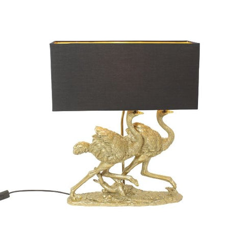 Lampe FRANZ&FRANZI Black/Gold 46x18xH54 cm