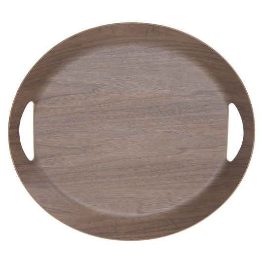 Plateau OVALE Brun 46x41 cm