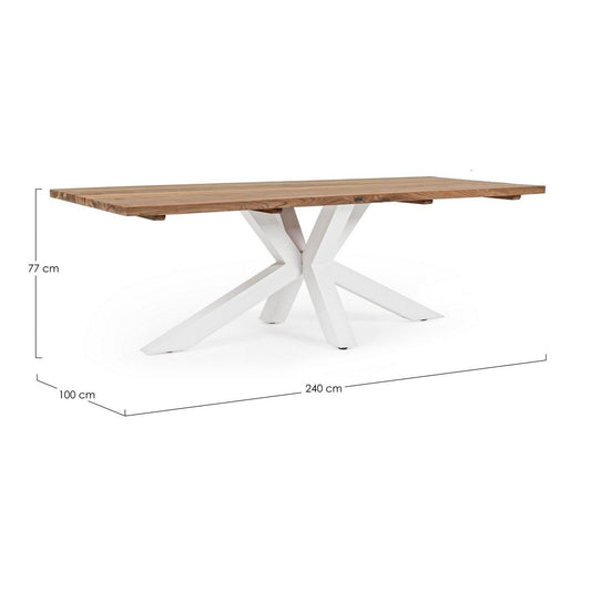 Table REPAS RAMSEY Blanc 240x100xH76 cm