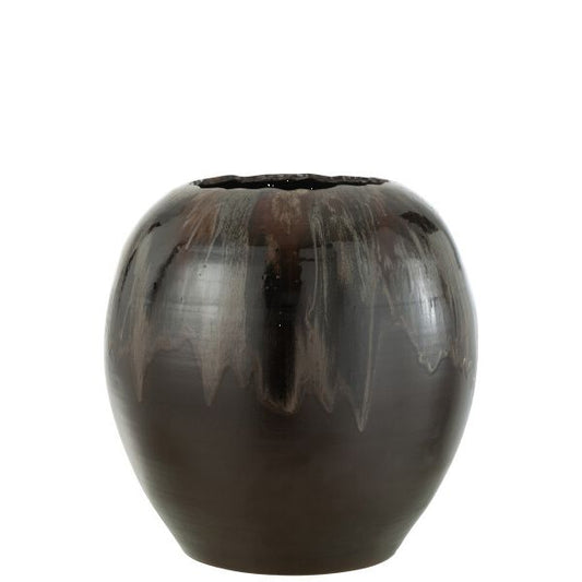 Cachepot Céramique Brun L Ø50xH50 cm