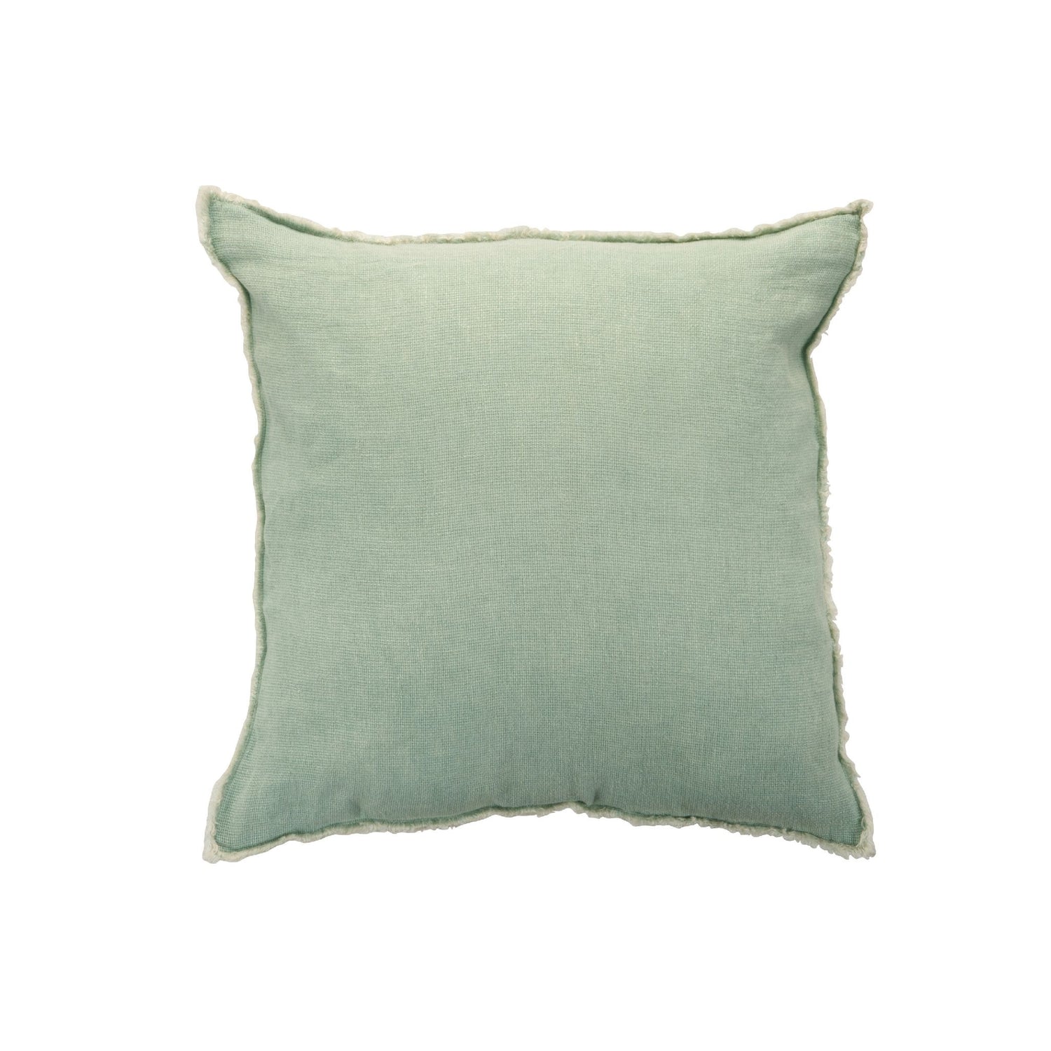 Coussin DELAVE LIN Menthe 45x45 cm