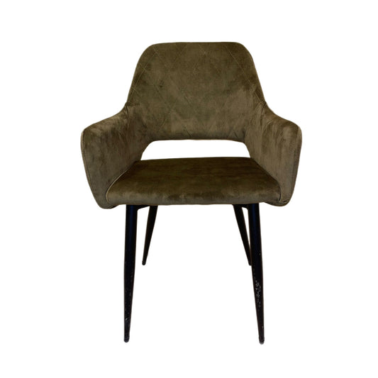 Fauteuil ROMA Velours Mousse 55x50xH86cm