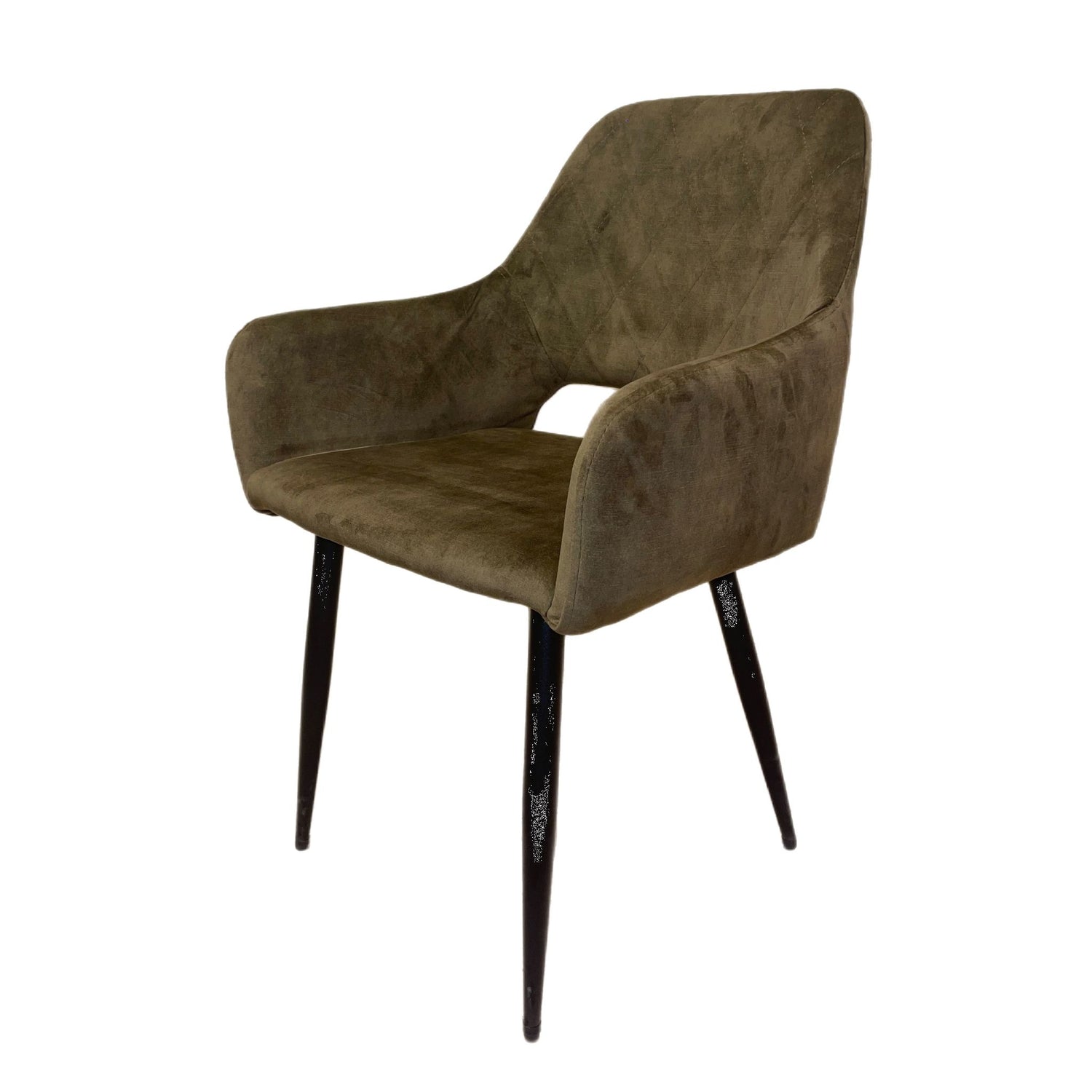Fauteuil ROMA Velours Mousse 55x50xH86cm