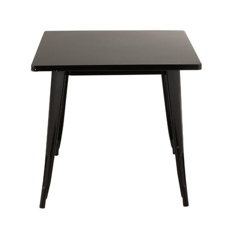 Table REPAS Bistro Metal Noir 79x79xH76 cm